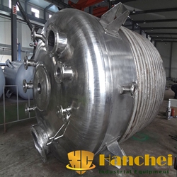 Practice for heat transfer stainless steel reaction kettle with outer pipe coil