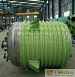 100L-5000Liter half pipe glass lined enamel reactor tank